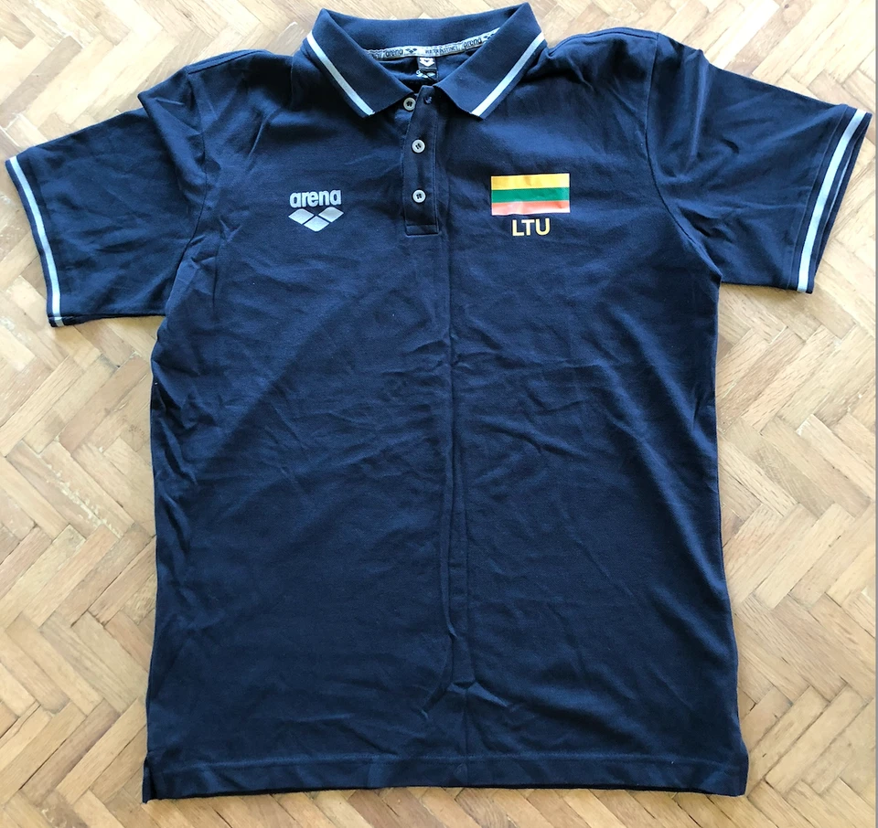 Футболка поло олимпийская национальная сборная Литвы по плаванию арена - Изображение 3 из 4
