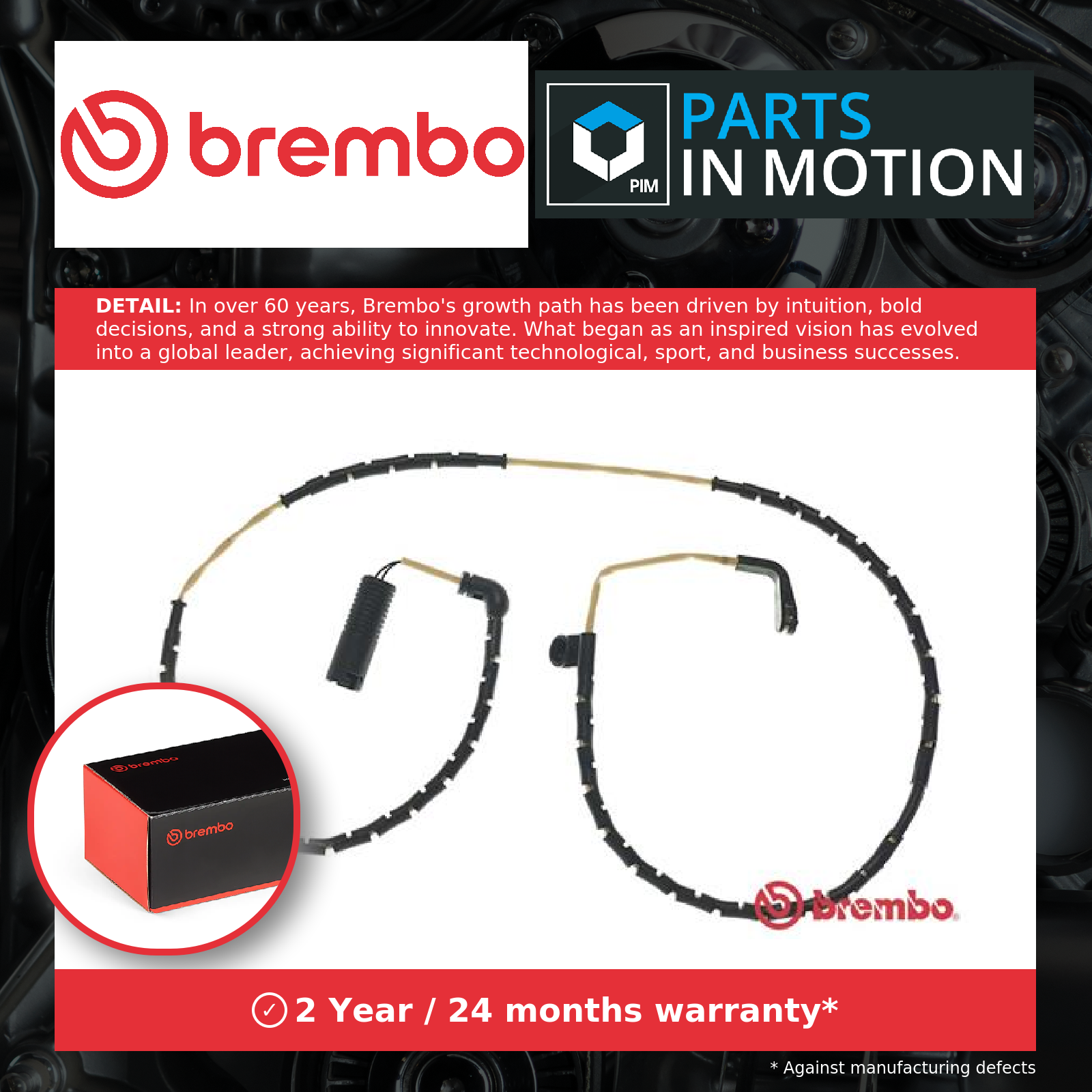 ✅Fits BREMBO A 00 271 BRAKE PAD WEAR SENSOR. BACK ⭐UK Seller⭐ - Image 9