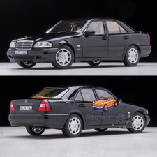 NOREV 1:18 Mercedes Benz W202 C200 Black C-Class Sedan Alloy Car Model