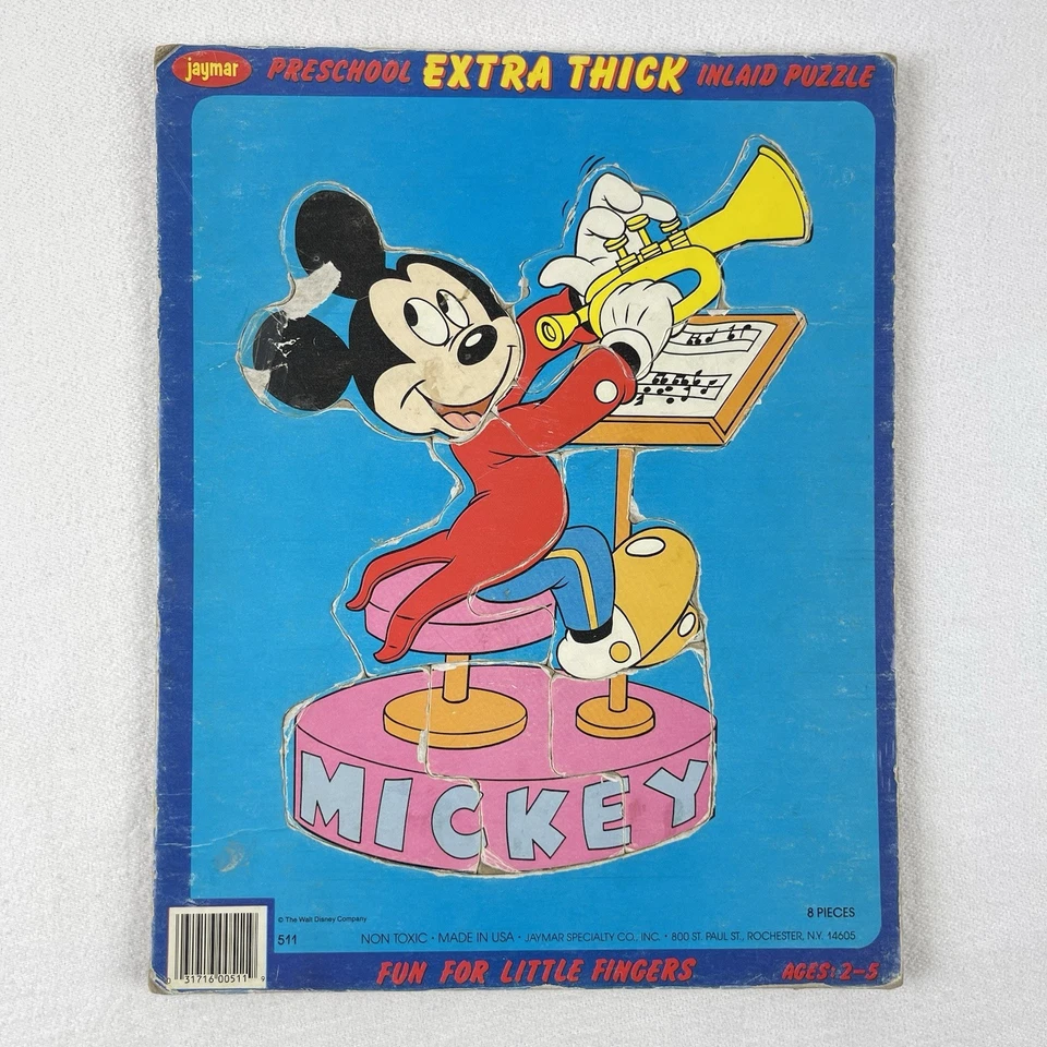 Vintage Mickey Mouse Disney Whitman Frame Tray Puzzle Lot of (5) - Image 4 of 4