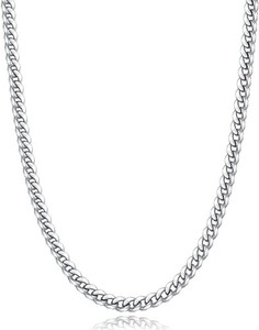 Authentic 18K Gold Plated Chain Silver Non Tarnish Chain Men Boy 18/20/22/24/26 Inch