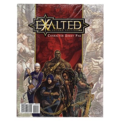 Exalted 2nd Edition Character Sheet Pad - World of Darkness White Wolf YHP