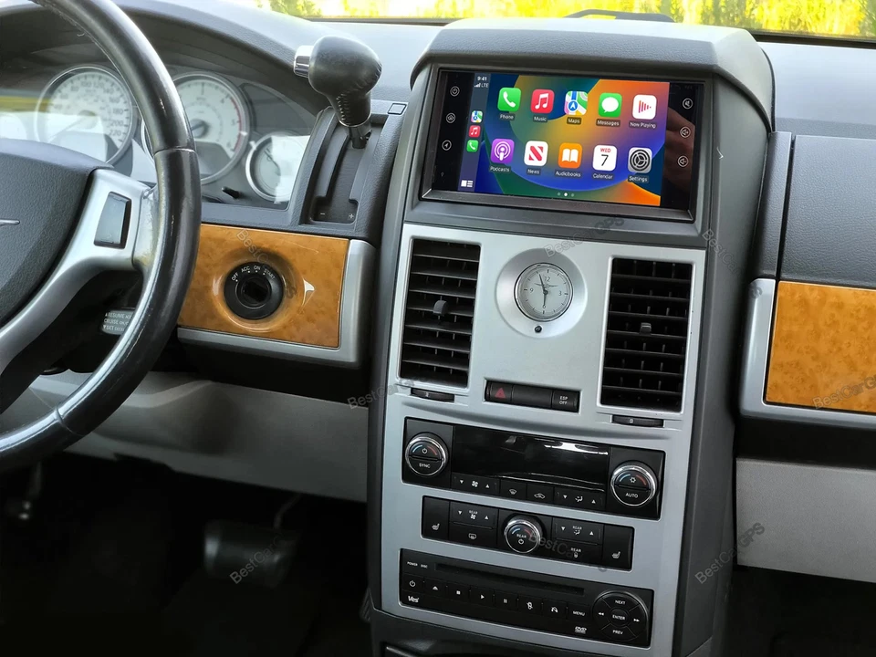 7" For 2008-2010 Chrysler Town & Country Android 13 Carplay Car Stereo Radio GPS Foto 3 de 4