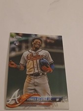 2018 TOPPS CHROME  UPDATE  RONALD ACUNA JR ROOKIE CARD