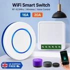 WiFi Smart Switch 16A RF433 Remote Control Works with Alexa Google Home Voice UK
