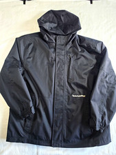 Timberland PRO Men's 2XL Black Hooded Full Zip Nylon Mid-Length Jacket