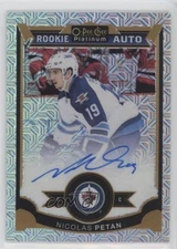 2015-16 O-Pee-Chee Platinum Traxx 93/125 Nicolas Petan #178 Rookie Auto RC 0t9e