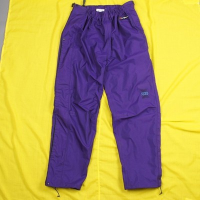 Berghaus Extrem 7000 Gore-Tex wasserdichte Überhose Wandern lila Vintage XL
