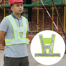Hi-Vis Fluorescent Reflective Safety Vest for Traffic & Construction, Knitted