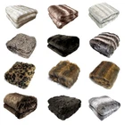 Faux Fur Luxury Animal Throw Rug 127 x 152 cm