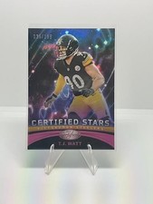2023 Certified Certified Stars #CS-12 - T.J. Watt - Mirror Pink #/199 -Steelers