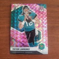 2021 Panini Mosaic Trevor Lawrence Camo Pink Mosaic Prizm Rookie Card . rookie card picture