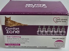Comfort Zone Cat Calming Diffuser Refills: Pack 6