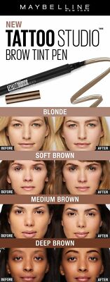 BULK Set of 3 Maybelline TattooStudio Brow Tint Pen - NEW Microblade Effect