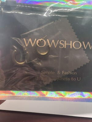 Wowshow Small Gold Tone Hoops Half Inch Earrings
