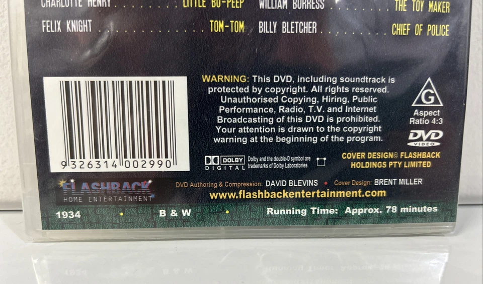 Laurel & Hardy March Of The Wooden Soldiers DVD - New & Sealed - Rated G - B&W - Image 3 of 4