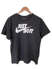 Nike The Nike Tee Just Do It Black T Shirt 100 Cotton Mens Size Large EUC