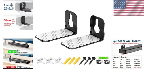Heavy-Duty Soundbar Mount Shelf - Space-Saving Solution for Premium Audio Exp... - Picture 2 of 11