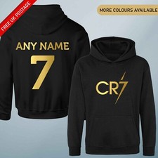 CUSTOM CR7 Hoodie Al Nassr Jumper Kids CR7 Football Birthday Gift #7 Ronaldo Top