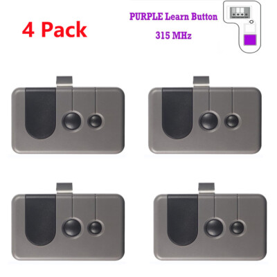 139.53753 Sears Craftsman Garage Door Opener Remote 315MHZ Purple Learn Btn US