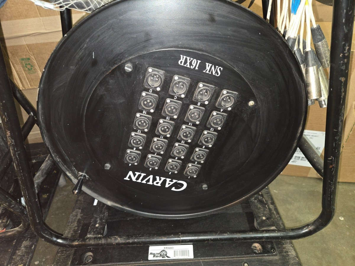 Carvin SNK-16XR 16 channel XLR Reel Snake 100ft | eBay