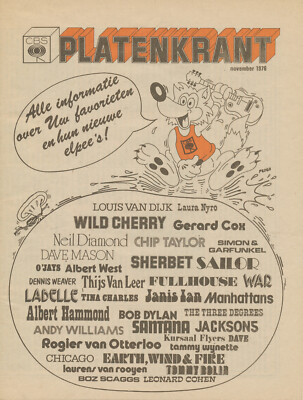 Bob Dylan - Jackson 5 - CBS Platenkrant - November 1976 [Holland] - Magazine