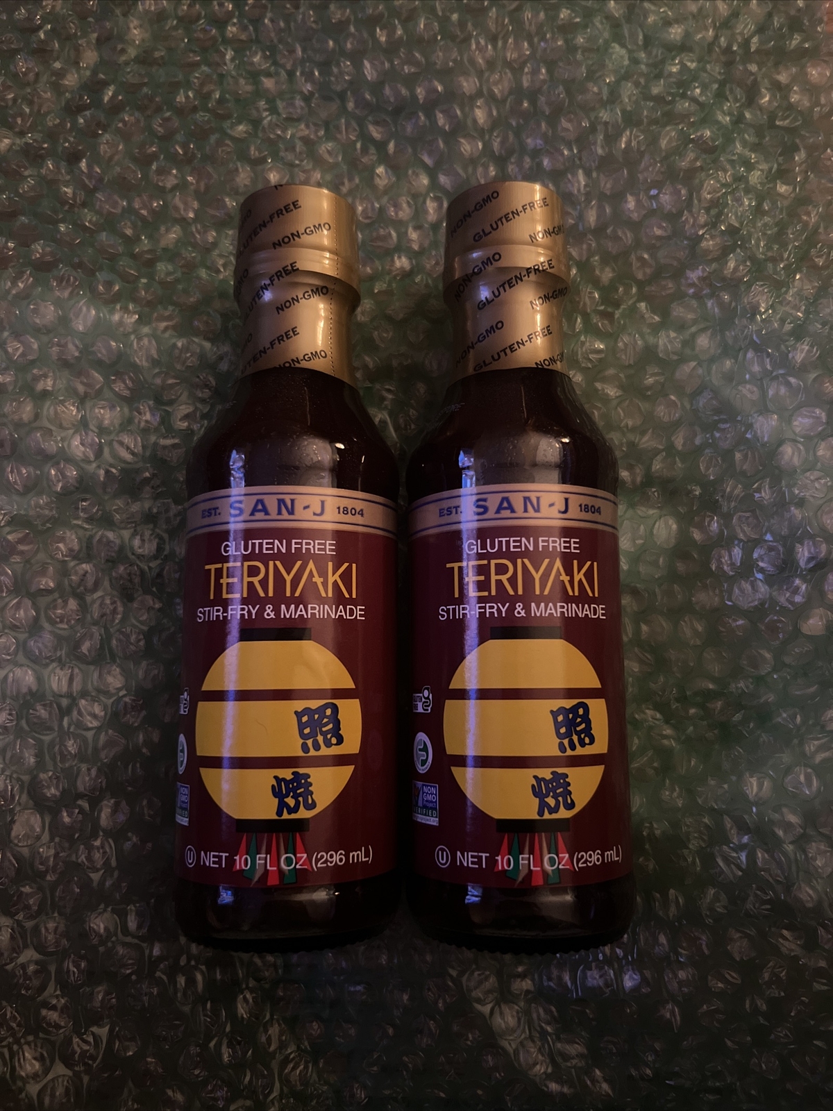 Salsa San J Teriyaki sin gluten 10 OZ 2 unidades