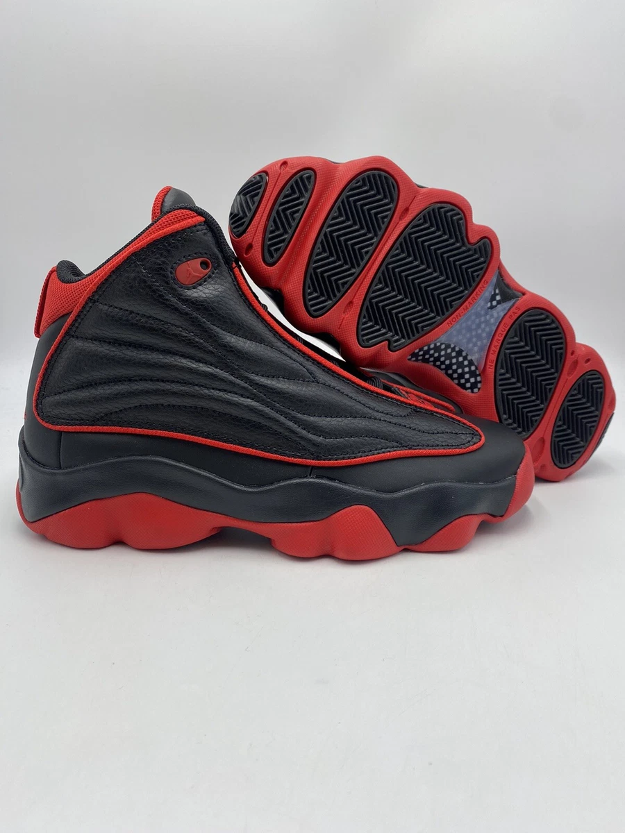 Jordan pro strong hotsell red and black