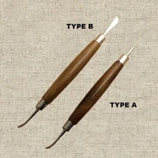 Seiwa Leathercraft Modelling Spoon & Stylus/Carving Blade Tool for Leather & PMC