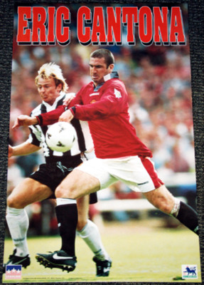 ERIC CANTONA  写真パネル ERIC CANTONA Manchester United Football 1996 Vintage Original