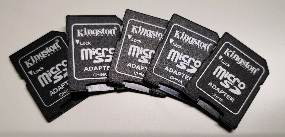 Lotto x1 x3 x5 x10 LETTORE ADATTATORE Kingston x MEMORIA da MICRO a SD - STOCK - Immagine 3 di 4