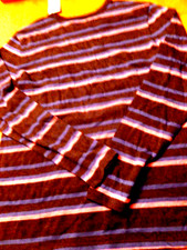 Cat Jack Striped LS Tee Shirt With Pocket Child Size 4-5 S Cotton Blend