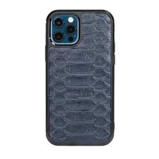 Handmade Apple Iphone 12 Pro 12 Python Lizard Leather Back Case in Gift Box