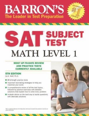 Barron's SAT Subject Test Math Level 1 - paperback, Wolf PhD, 9781438003689