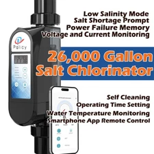 Wi-Fi & App Remote Control,Salt Water Pool Chlorinator with Smart Digital Panel