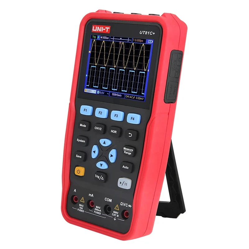 UNIT Handheld Oscilloscope Multimeter 2CH 50/100Mhz 10000wfrms/s UT81A+/C+/B+/D+ - Image 2 of 4