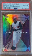 2000 Fleer Mystique Baseball #8 of 10DD Ken Griffey Diamond Dominators PSA 8 
