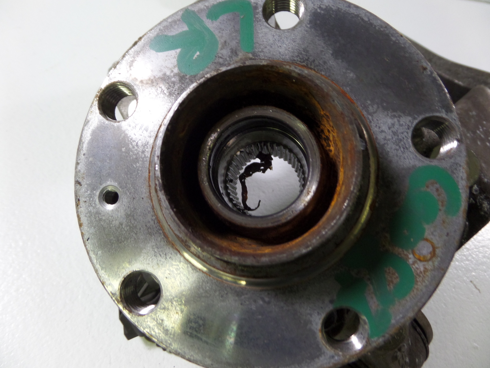 06-13 Bentley Continental Flying Spur Rear Left Knuckle Hub 10K MILES Arm 09 10