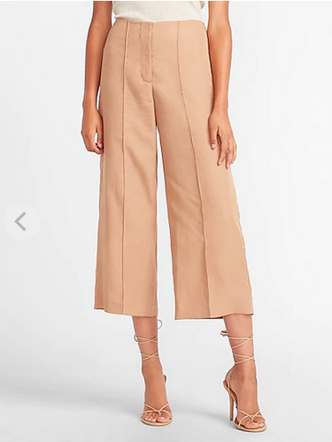 NWOT EXPRESS HIGH WAISTED CROPPED WIDE 