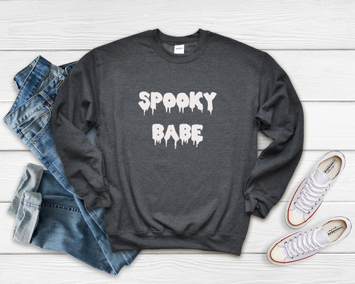 Spooky babe crewneck sweatshirt , Cute 