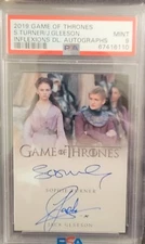 2018 HBO Game of Thrones Inflexions Sophie Turner & Jack Gleeson Dual Auto PSA 9