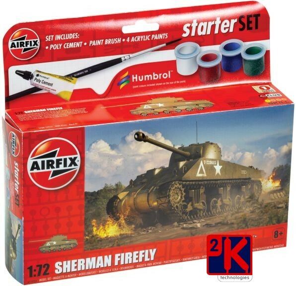Airfix A55003 Sherman Firefly Bausatz Startset MilitäR 1:72 Unmontiert-image