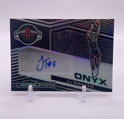 Jae Sean Tate 2020-21 Panini Obsidian Onyx Autographs - Rookie Auto /149 Rockets