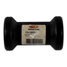 C.E. Smith 5 in Black Rubber Spool Roller with 1/2" Shaft p/n 29523