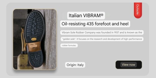 Vegetable Tanned Horween CXL Cow Leather Italian Vibram Goodyear Logger Boots - Picture 16 of 35