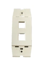 🔥(AN) Leviton ACENTI AC642-00-NTL 2-Port Wallplate Inserts – Natural