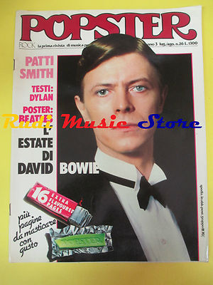 rivista POPSTER 26/1979 David Bowie Patti Smith Bee Gees Eddie Mahoney  No cd
