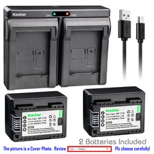 Kastar Battery Slim Dual Charger for Canon BP-718 CG-700 Canon LEGRIA HF M52