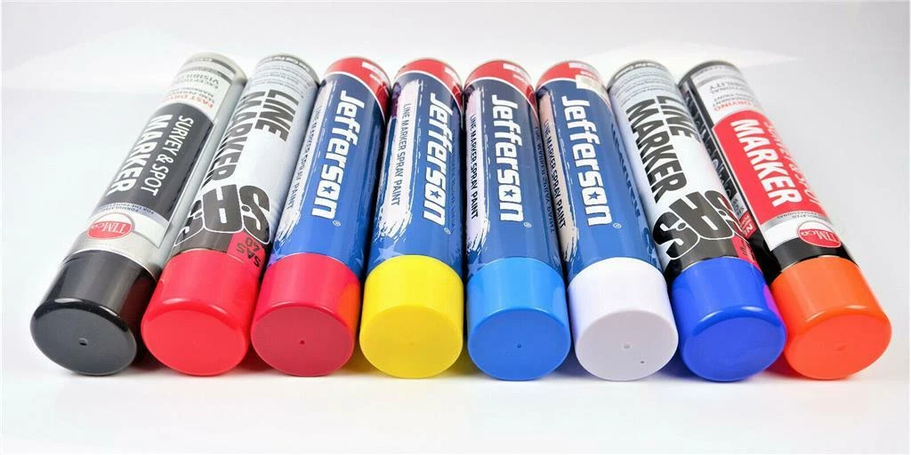 Acrylic Line Marker 750ml Aerosol Spray Paint for Car Park Sports Field or Road