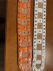 Two Unique Woman’s Leather Belts From Türkiye -Orange, White Size 8-10 — photo 2